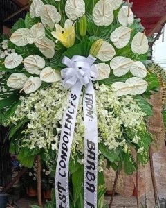 lilies, Anthuriums & orchids Arrangement